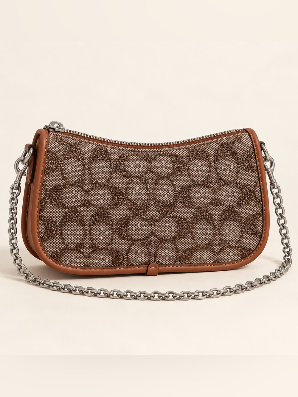 Coach Swinger 20 Crystal Jacquard Shoulder Bag NWT
